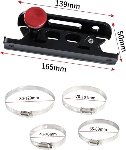 New Multi-purpose Aluminum Adjustable Fire Extinguisher Holder Mount with 8 Clamps(4 pcs extra adjustable rings for spare using) Compatible with for Jeep Wrangler UTV Polaris RZR Ranger in Saudi Arabia