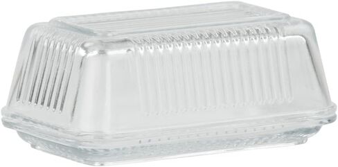 طبق زبدة زجاجي من هوم بيزكس، شفاف in Kuwait