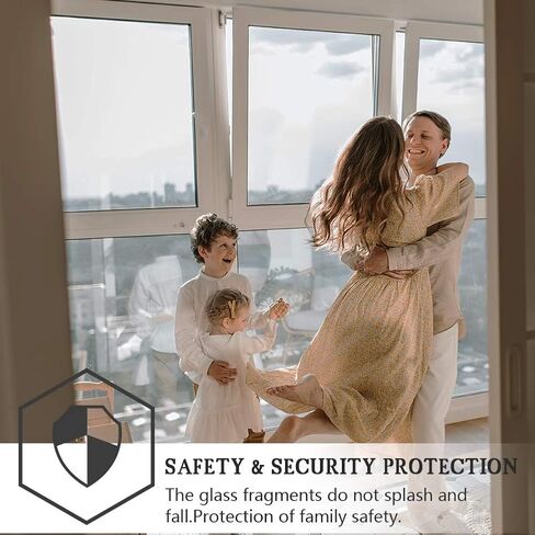One-way privacy window film, daytime window film, sun protection and UV protection non-adhesive privacy film, reflective window film for home and office（Black Silver） in Saudi Arabia
