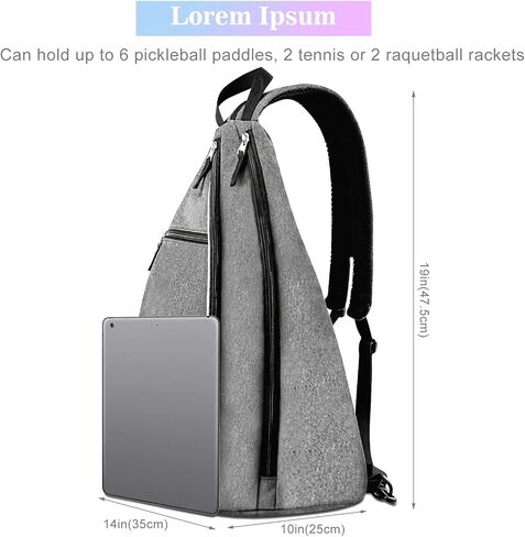 Pickleball Tennis Bag Backpack for Men Women - Sports Crossbody Franklin Pickle Ball Tennis Travel Sling Bag in Saudi Arabia