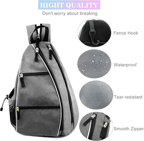 Pickleball Tennis Bag Backpack for Men Women - Sports Crossbody Franklin Pickle Ball Tennis Travel Sling Bag in Saudi Arabia