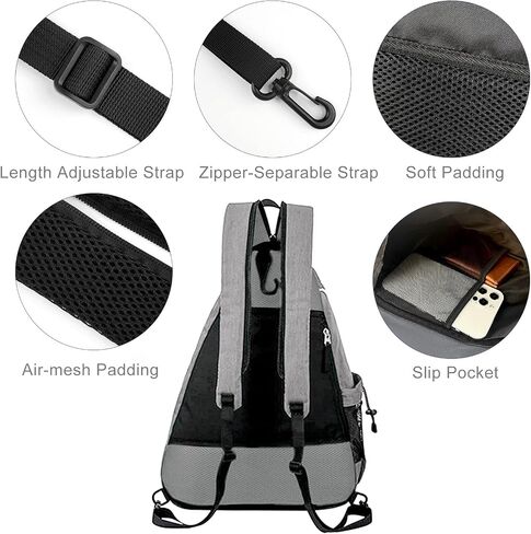 Pickleball Tennis Bag Backpack for Men Women - Sports Crossbody Franklin Pickle Ball Tennis Travel Sling Bag in Saudi Arabia