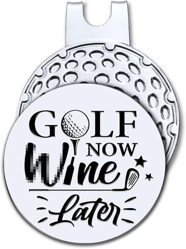 Golf Now Win Later Golf Ball Marker with Magnetic Hat Clip, Funny Golf Accessories and Golf Gifts for Men Women Dad Grandpa Uncle, Birthday for Golfer Golf Lovers Golf Fan in Saudi Arabia