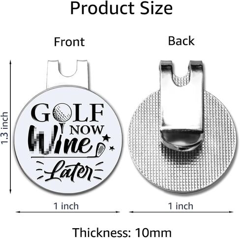 Golf Now Win Later Golf Ball Marker with Magnetic Hat Clip, Funny Golf Accessories and Golf Gifts for Men Women Dad Grandpa Uncle, Birthday for Golfer Golf Lovers Golf Fan in Saudi Arabia