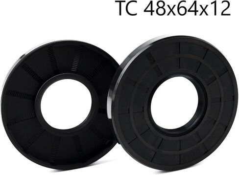 XIKE 2PCS Oil Seal, Lip Seals TC 45mm x 64mm x 8mm Nitrile Rubber Cover Double Lip with Spring,Oil Shaft Seal Fit for Bearing Shaft in Saudi Arabia