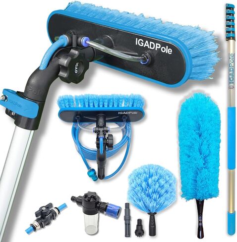 IGADPole 24ft Washing Kit: Water-fed Brush, Soap Dispenser and hose tap in Saudi Arabia