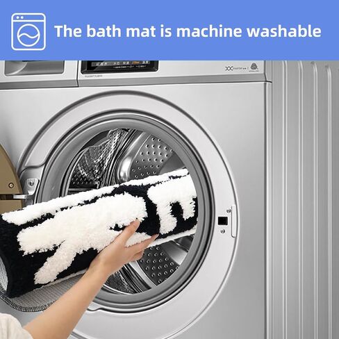 Get Naked Bath Mat,Cute Get Naked Bathroom Rugs, Funny Shower Mat Trendy，Shower Mat Bathroom Decor Bath Rugs for Women Non-Slip (Black, 33.5×20) in Saudi Arabia