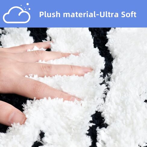 Get Naked Bath Mat,Cute Get Naked Bathroom Rugs, Funny Shower Mat Trendy，Shower Mat Bathroom Decor Bath Rugs for Women Non-Slip (Black, 33.5×20) in Saudi Arabia