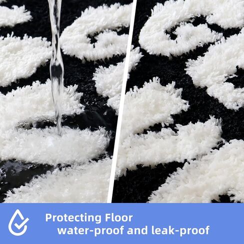 Get Naked Bath Mat,Cute Get Naked Bathroom Rugs, Funny Shower Mat Trendy，Shower Mat Bathroom Decor Bath Rugs for Women Non-Slip (Black, 33.5×20) in Saudi Arabia