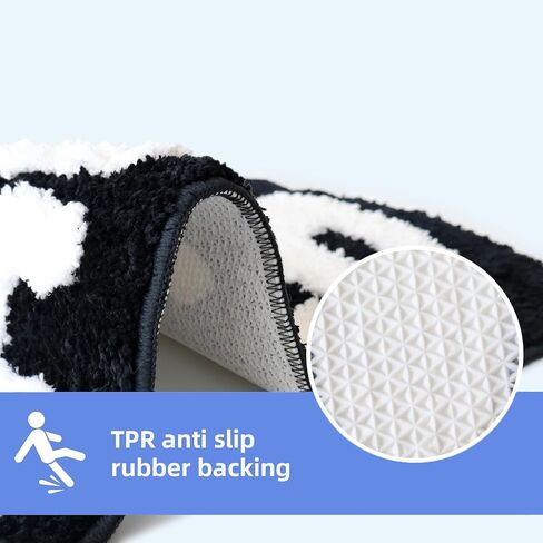 Get Naked Bath Mat,Cute Get Naked Bathroom Rugs, Funny Shower Mat Trendy，Shower Mat Bathroom Decor Bath Rugs for Women Non-Slip (Black, 33.5×20) in Saudi Arabia
