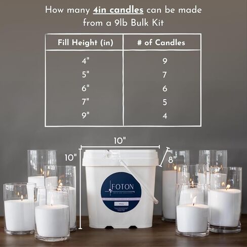 Foton Pearled Candle 18 Oz - Tailored Tux Masculine Men's Perfume Scented Non Toxic Luxury Long Lasting Powder Pearl Candles up to 120 Hours - Refillable Candle Sand with 30 Wicks for Candle Making in Saudi Arabia