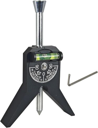 2024 New Upgraded Pipe Center Finder Matte Black, Pipefitter Tools With Centering Head, Measure Pipe Diameter Over 1/2" & up With 4" Y-Type Base and Adjustable Dial Bubble Protractor in Saudi Arabia
