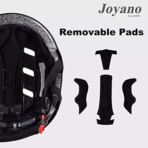 Joyano® خوذة دراجة للأطفال / الشباب خوذة طفل صغير 3-8 سنوات معدات حماية رياضية قابلة للتعديل خوذة ركوب الدراجات للأطفال مع منصات الركبة وسادات الكوع واقيات المعصم خوذة تزلج للشباب (أسود) in Kuwait