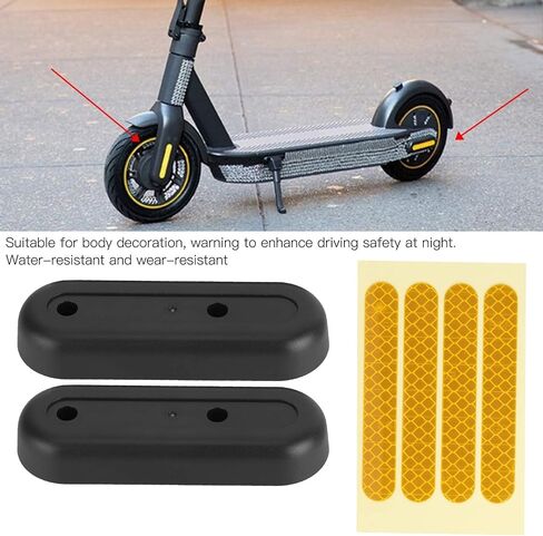 Keenso Electric Scooter Fork Cover, PET Plastic Scooter Rear Fork Decorative Cover Electric Scooter Decorative Cover Reflective Sticker for Ninebot Max G30 Electric Scooter in Saudi Arabia