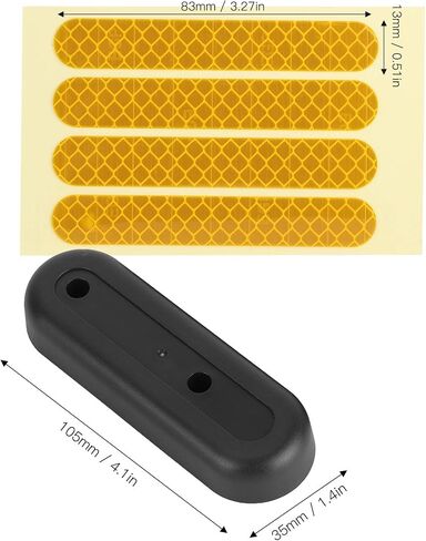 Keenso Electric Scooter Fork Cover, PET Plastic Scooter Rear Fork Decorative Cover Electric Scooter Decorative Cover Reflective Sticker for Ninebot Max G30 Electric Scooter in Saudi Arabia