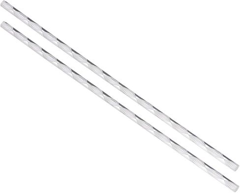 uxcell Acrylic Round Rod,1/4 Diameter 10 Inch Length,Spiral White Line,Solid Plastic PMMA Bar Stick 2pcs in Saudi Arabia