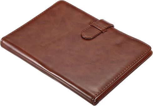 PATIKIL 128 Pockets Wallet Photo Album, PU leather, Instant Camera Cloth Mini Storage Album for 3inch Photo, Picture Name Card Holder, Brown in Saudi Arabia