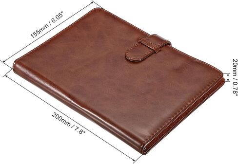 PATIKIL 128 Pockets Wallet Photo Album, PU leather, Instant Camera Cloth Mini Storage Album for 3inch Photo, Picture Name Card Holder, Brown in Saudi Arabia