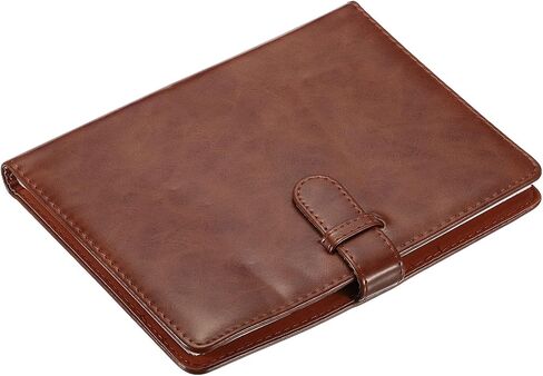 PATIKIL 128 Pockets Wallet Photo Album, PU leather, Instant Camera Cloth Mini Storage Album for 3inch Photo, Picture Name Card Holder, Brown in Saudi Arabia