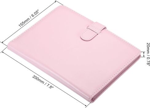 PATIKIL 128 Pockets Wallet Photo Album, PU leather, Instant Camera Cloth Mini Storage Album for 3inch Photo, Picture Name Card Holder, Brown in Saudi Arabia