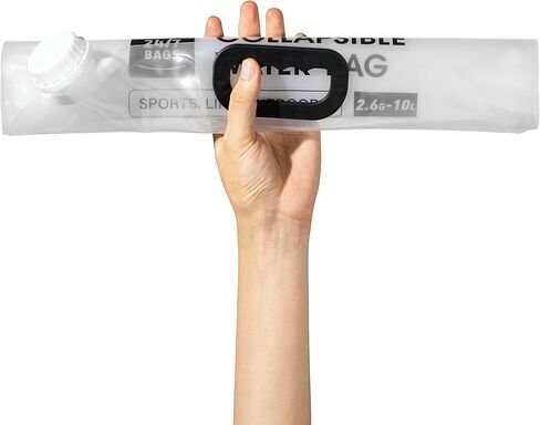 4 Pack Collapsible Water Container Bag 1.3 Gallon/5 Liter, Heavy Duty with Carry Handles, Hikes, Trips, Weather Emergencies, and More, Foldable Water Bag in Kuwait