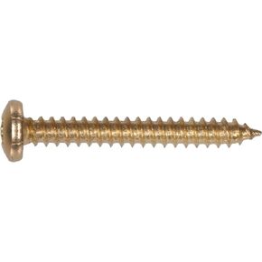 3431 8 By 3/4-Inch Brass Plated Flat Head Phillips Metal Screw, 50-Pack
