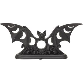 Pacific Giftware Alchemy Gothic Lunaeca Tea Light Candle Holder Phases of The Moon Bat Ornament