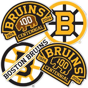 Desert Cactus Boston Bruins Team NHL National Hockey League Sticker Vinyl Decal Laptop Water Bottle Car Scrapbook (Type 2-4 Centennial)