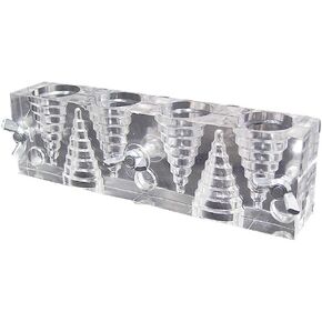 Transparent Acrylic Incense Cone Tower Mold/Mould - Incense Tower Making Mold, Tower Incense Making Tool, DIY Tower Incense Making Kit, DIY Tower Incense Making Mould with 6 Holes