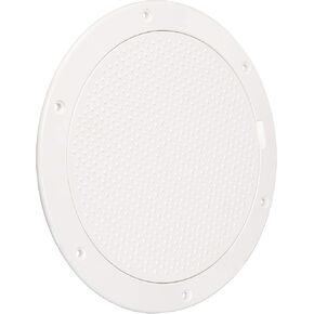 Beckson 6" Non-Skid Pry-Out Deck Plate - White
