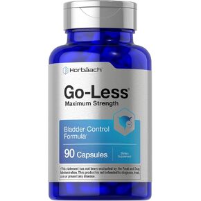 Horbäach Go Less Bladder Control Pills | 90 Capsules | Maximum Strength for Women and Men | Non-GMO & Gluten Free Formula