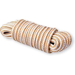 Double Braided Nylon Dock Lines (L:25 ft. D:1/2 inch Eyelet: 12 inch) Marine Mooring Rope Boat Dock Rope(1pcs)