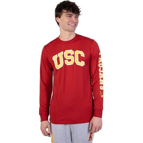 Ultra Game NCAA Men's Long Sleeve Athletic Quick Dry Performance T-Shirt