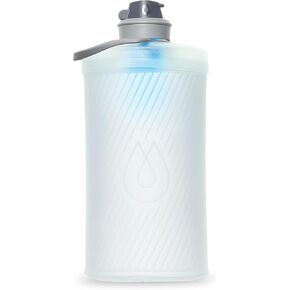 HydraPak Flux+ 1.5L Filter Kit - Collapsible Backpacking Water Bottle - BPA Free, Ultra Light, Spill-Proof Twist Cap, Clear
