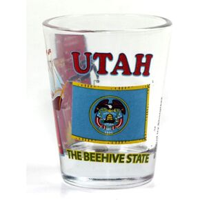 Utah The Beehive State All-American Collection Shot Glass
