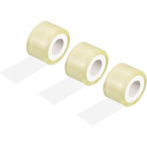 PATIKIL 44 Yard x 1.2 Inch Badminton Grip Cushion Wrap, 3 Pack PE Tennis Racket Grip Tape Backing Film Handle Anti Skid Cushion Accessories, Clear