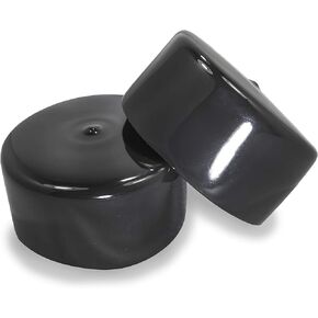 Made in USA Prescott Plastics 2 1/4"- 2.25" Inch Round Vinyl Plug Insert (50 Pack), Rubber Flexible Tall End Cap for Metal Tubing, Fence, Glide Insert for Pipe Post and Furniture