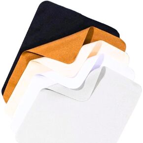 Glasses Cleaning Wipes Cloth Microfiber for Eyeglasses, Lens Cleaner Wipes Bulk 5 PCS Double Sided Assorted Color (Bright Color (5))