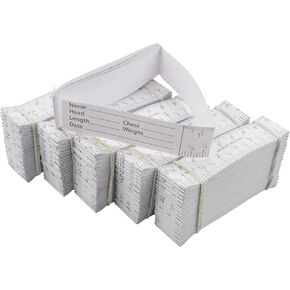 1.5 Meter Infant Disposable Paper Tape Measure Pack of 100 Paper Rulers
