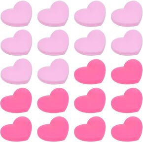 PATIKIL Tennis Racket Dampeners, 20 Pcs Soft Silicone Cute Tennis Racquet Vibration Dampeners for Tennis Gift, Light Pink, Fluorescent Pink