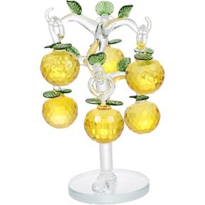 HOMSFOU 1 مجموعة كريستال شجرة التفاح الكريستال والزجاج تمثال Suncatcher خمر زجاجات العطور الطاقة الإيجابية الزجاج المنفوخ الفن تمثال رمضان الحلي لشجرة كريستال شجرة شجرة الكرز 3D in Saudi Arabia