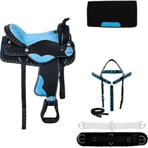 Classic Barrel Racing Handmade Western Synthetic Horse Saddle Lightweight High Cantle Barrel Racing Saddle Trail Tack Equestrian Horse Saddle All Accessories