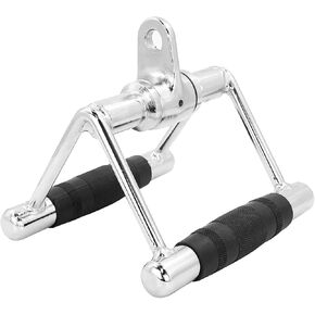 Luwint Ultra Heavy Duty Steel Cable Attachments, Cable Row Handle/Straight Bar
