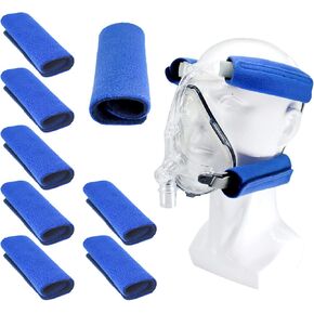 NATAKU ８Pack Satin Strap Covers, Breathable Silk Strap Cushions for Mask Strap Headgear,Universal and Reusable Fleece Strap Comfort Pad, C Papa Accessories & Supplies for Reducing Red Mark