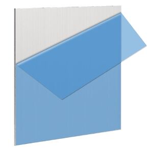 1 Pack 5052 H32 Aluminum Sheet Metal 12" x 12"x 1/16"(0.06") Flat Plain Thin Aluminum Plate Covered with Protective Film, Rectangle Aluminum Metal Plate for Crafting lndustry, 1.5mm