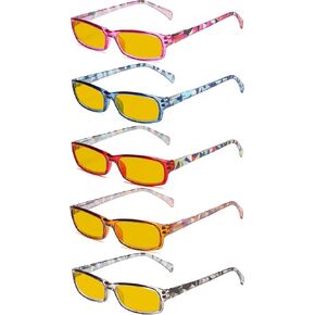Eyekepper 5 Pack Computer Glasses Digital Eye Strain Prevention Blue Light Filter Reading Glasses