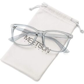 MEETSUN Blue Light Blocking Glasses, Anti Eye Strain Headache (Sleep Better),Computer Reading Glasses UV400 Lens