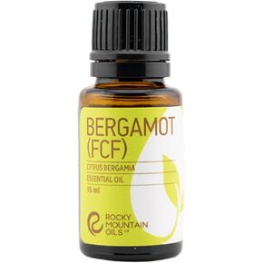 Rocky Mountain Oils Bergamot Essential Oil FCF - Aromatherapy Essential Oils for Diffusers, Topical Massage Oil for Massage Therapy and Skin Care, and Household - 15ml