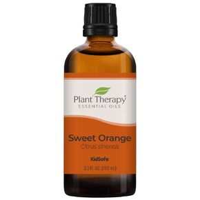 Plant Therapy Sweet Orange Organic Essential Oil 100% Pure, USDA Certified Organic, Undiluted, Natural Aromatherapy, Therapeutic Grade 100 mL (3.3 oz)