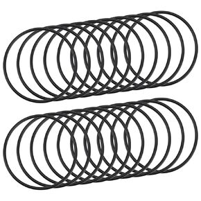 20PCS Nitrile Rubber O-Rings 76mm OD 70mm ID 3mm Width Metric Sealing Gasket for Faucet Plumbing Automotive Machine Plumbing Repair Black